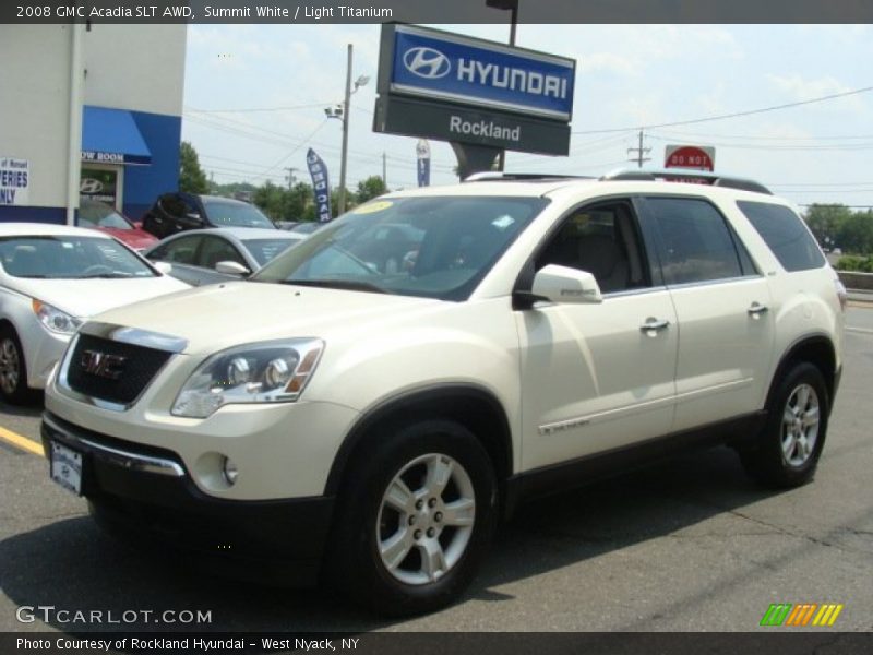 Summit White / Light Titanium 2008 GMC Acadia SLT AWD