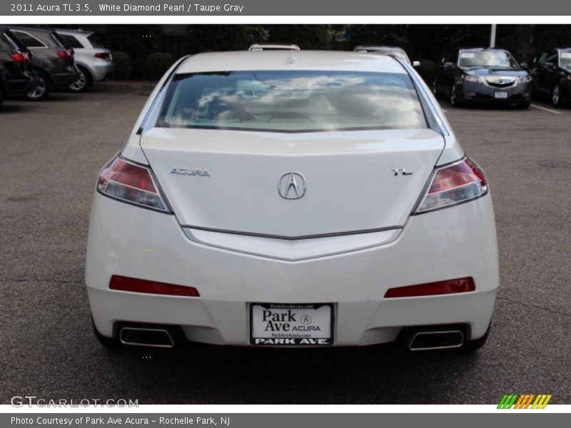 White Diamond Pearl / Taupe Gray 2011 Acura TL 3.5