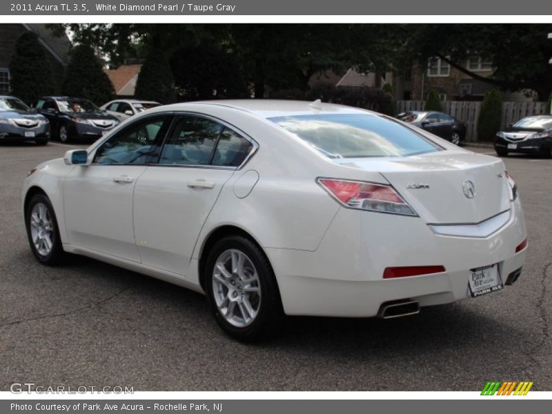 White Diamond Pearl / Taupe Gray 2011 Acura TL 3.5