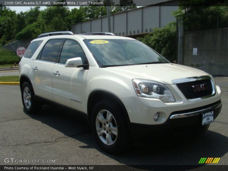 Summit White / Light Titanium 2008 GMC Acadia SLT AWD