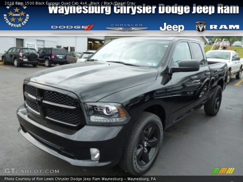 Black / Black/Diesel Gray 2013 Ram 1500 Black Express Quad Cab 4x4