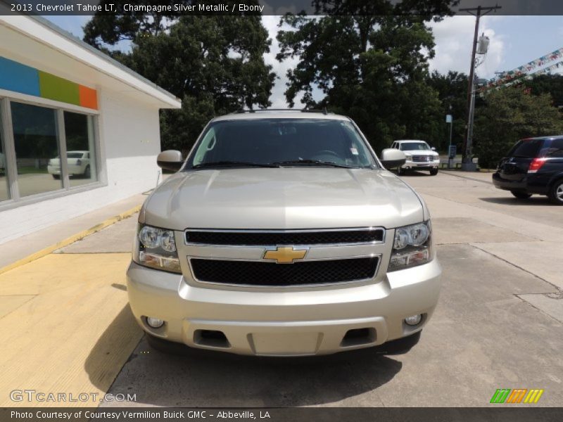 Champagne Silver Metallic / Ebony 2013 Chevrolet Tahoe LT