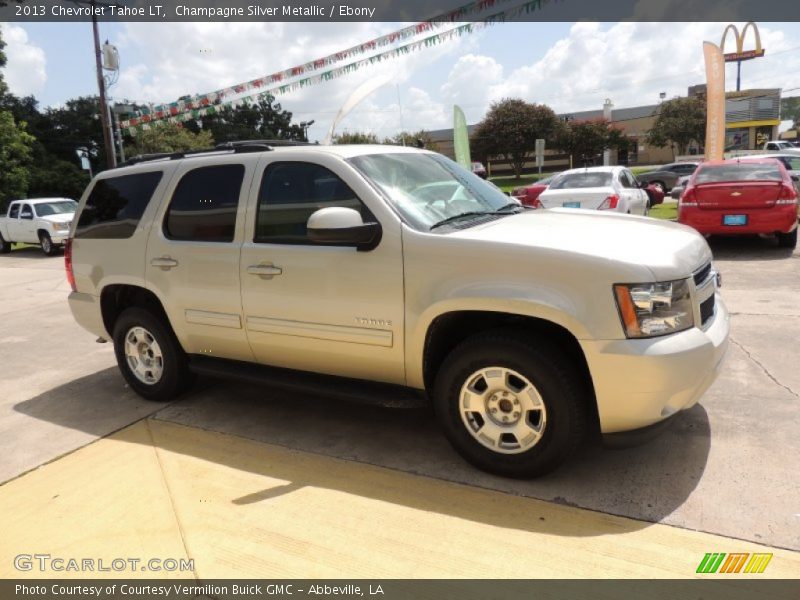 Champagne Silver Metallic / Ebony 2013 Chevrolet Tahoe LT
