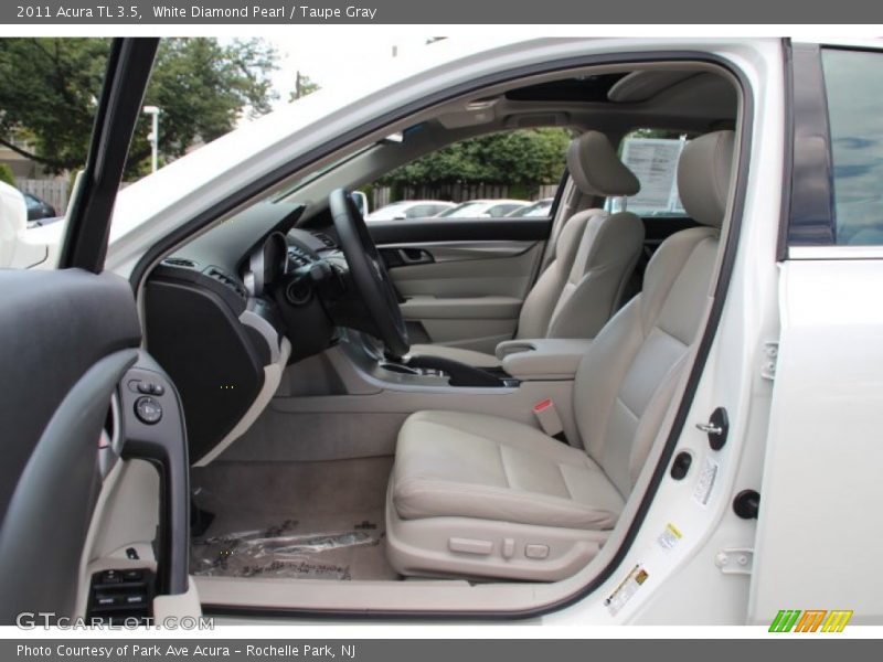 White Diamond Pearl / Taupe Gray 2011 Acura TL 3.5