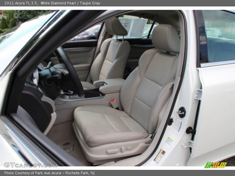 White Diamond Pearl / Taupe Gray 2011 Acura TL 3.5