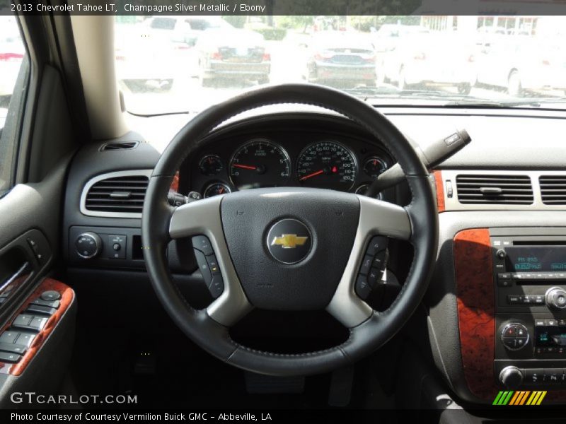 Champagne Silver Metallic / Ebony 2013 Chevrolet Tahoe LT