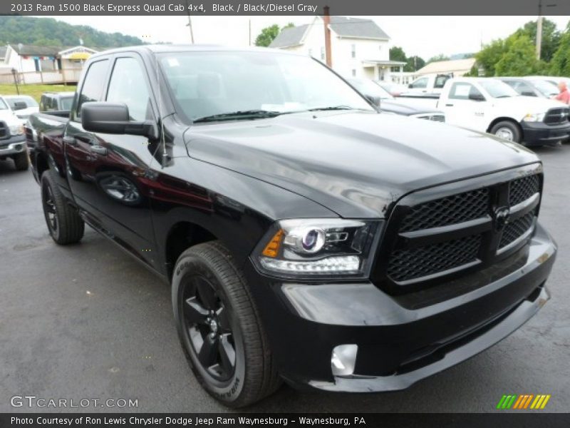 Black / Black/Diesel Gray 2013 Ram 1500 Black Express Quad Cab 4x4