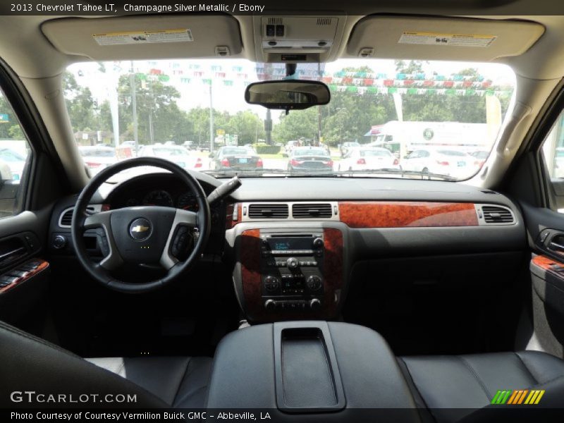 Champagne Silver Metallic / Ebony 2013 Chevrolet Tahoe LT