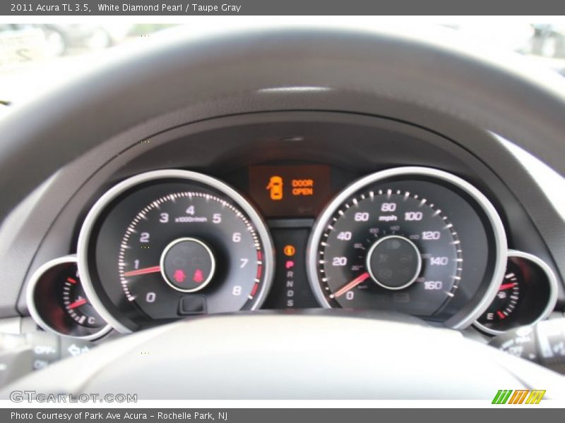 White Diamond Pearl / Taupe Gray 2011 Acura TL 3.5