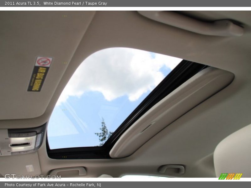 White Diamond Pearl / Taupe Gray 2011 Acura TL 3.5
