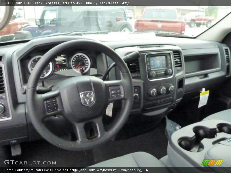 Black / Black/Diesel Gray 2013 Ram 1500 Black Express Quad Cab 4x4