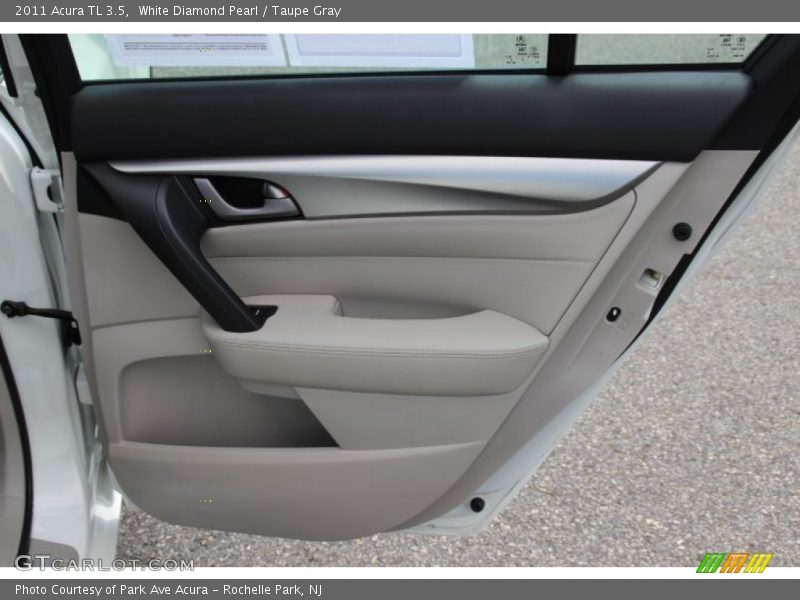 White Diamond Pearl / Taupe Gray 2011 Acura TL 3.5