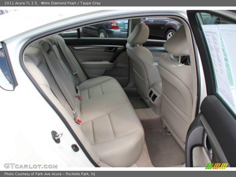 White Diamond Pearl / Taupe Gray 2011 Acura TL 3.5