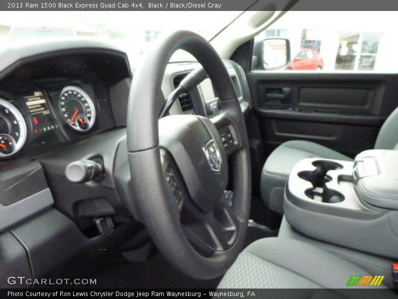 Black / Black/Diesel Gray 2013 Ram 1500 Black Express Quad Cab 4x4