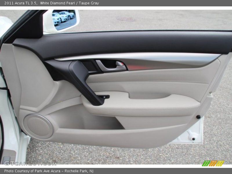 White Diamond Pearl / Taupe Gray 2011 Acura TL 3.5