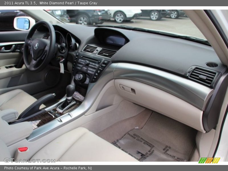 White Diamond Pearl / Taupe Gray 2011 Acura TL 3.5