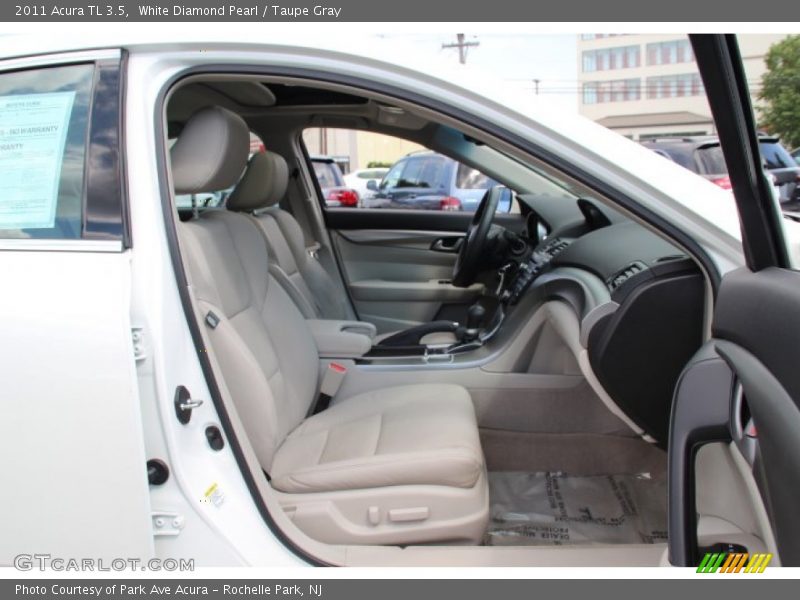 White Diamond Pearl / Taupe Gray 2011 Acura TL 3.5