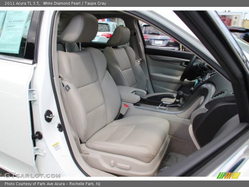 White Diamond Pearl / Taupe Gray 2011 Acura TL 3.5