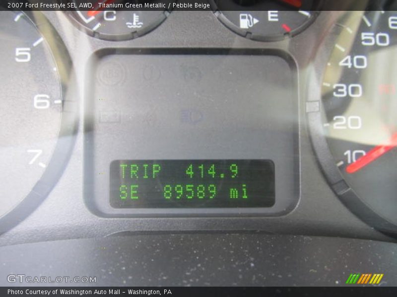 Titanium Green Metallic / Pebble Beige 2007 Ford Freestyle SEL AWD