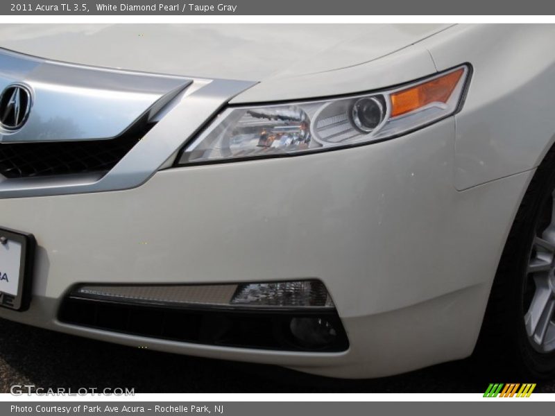 White Diamond Pearl / Taupe Gray 2011 Acura TL 3.5