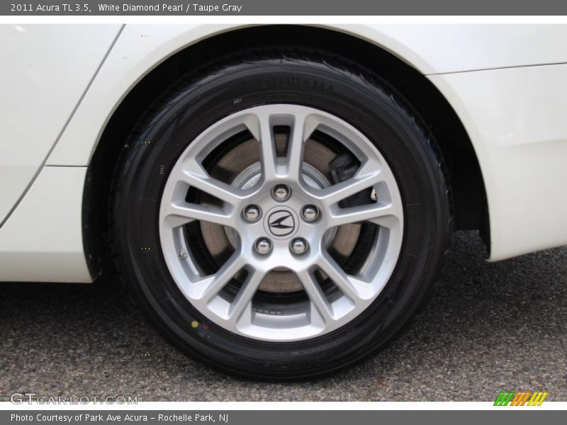 White Diamond Pearl / Taupe Gray 2011 Acura TL 3.5