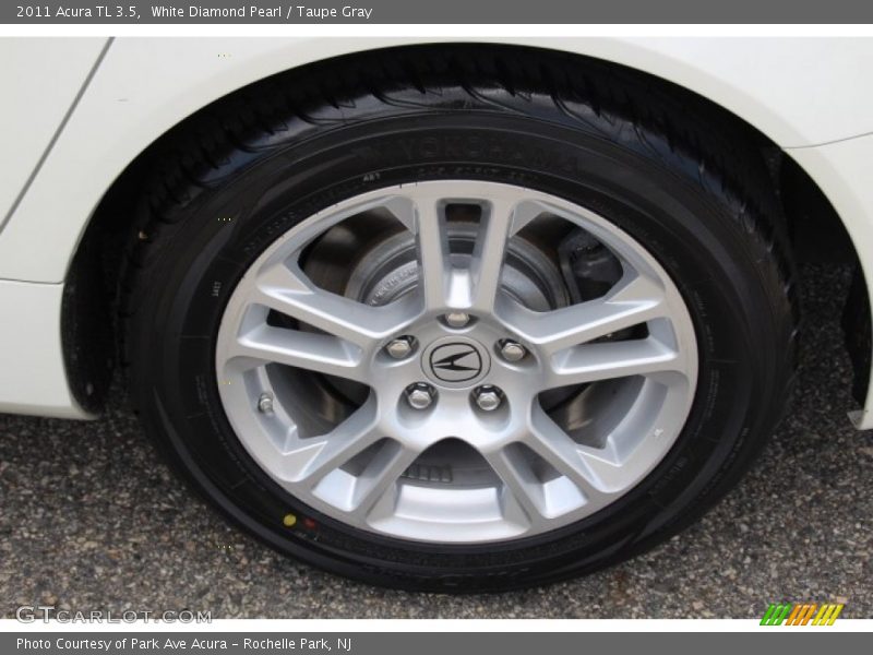 White Diamond Pearl / Taupe Gray 2011 Acura TL 3.5