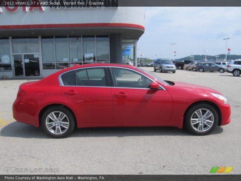 Vibrant Red / Graphite 2012 Infiniti G 37 x AWD Sedan
