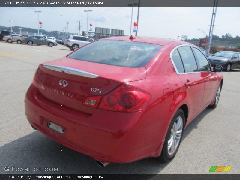 Vibrant Red / Graphite 2012 Infiniti G 37 x AWD Sedan