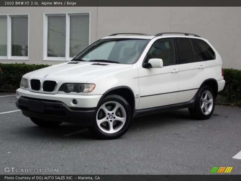 Alpine White / Beige 2003 BMW X5 3.0i