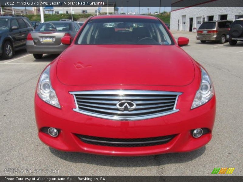 Vibrant Red / Graphite 2012 Infiniti G 37 x AWD Sedan
