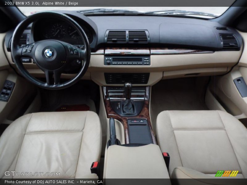 Alpine White / Beige 2003 BMW X5 3.0i