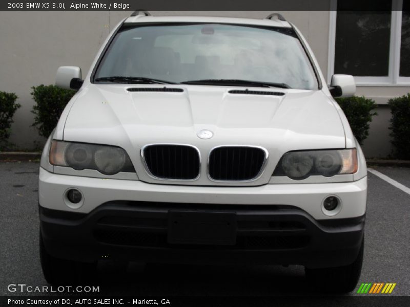 Alpine White / Beige 2003 BMW X5 3.0i
