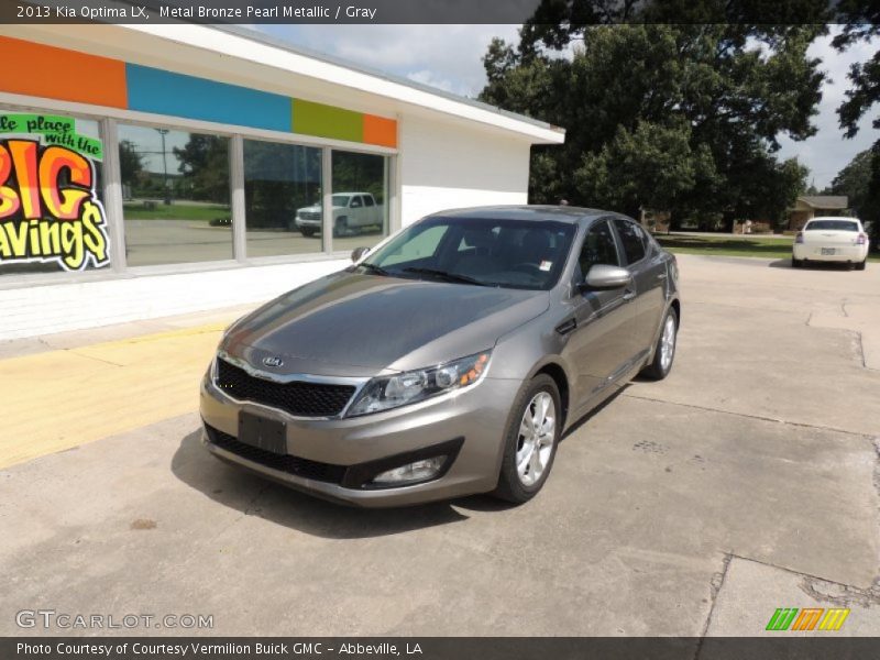 Metal Bronze Pearl Metallic / Gray 2013 Kia Optima LX