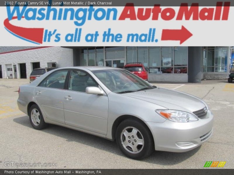 Lunar Mist Metallic / Dark Charcoal 2002 Toyota Camry SE V6