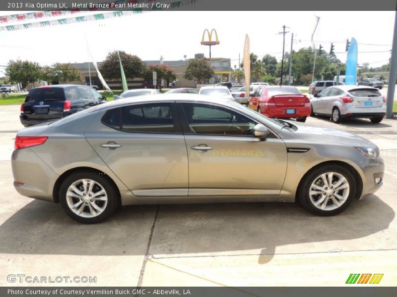 Metal Bronze Pearl Metallic / Gray 2013 Kia Optima LX