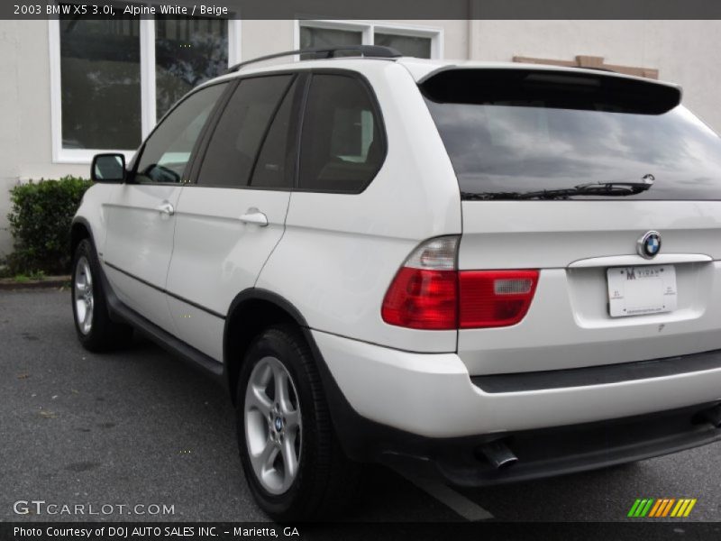 Alpine White / Beige 2003 BMW X5 3.0i