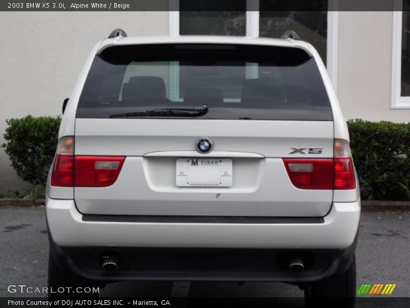 Alpine White / Beige 2003 BMW X5 3.0i