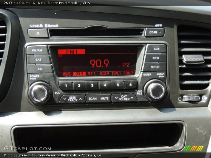 Metal Bronze Pearl Metallic / Gray 2013 Kia Optima LX