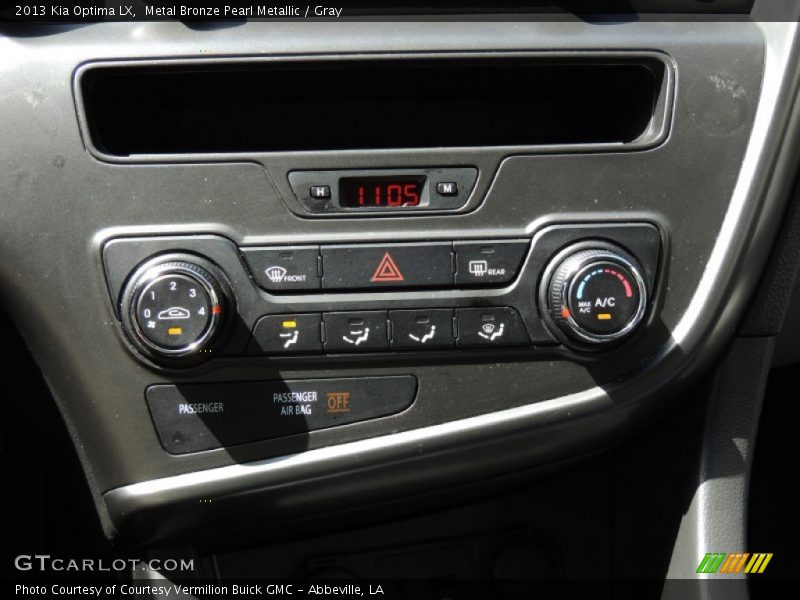 Metal Bronze Pearl Metallic / Gray 2013 Kia Optima LX