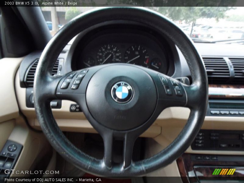 Alpine White / Beige 2003 BMW X5 3.0i