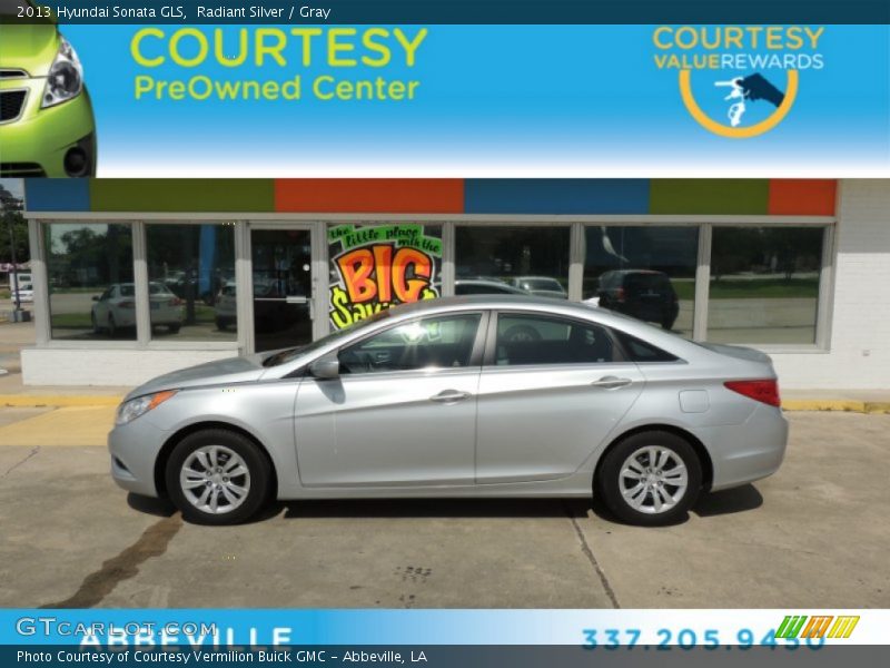 Radiant Silver / Gray 2013 Hyundai Sonata GLS