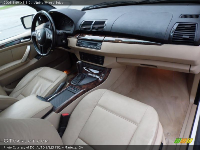 Alpine White / Beige 2003 BMW X5 3.0i