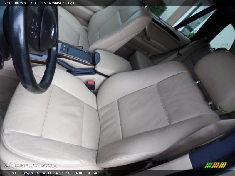 Alpine White / Beige 2003 BMW X5 3.0i