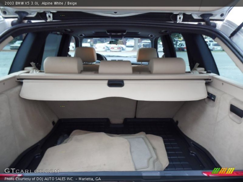 Alpine White / Beige 2003 BMW X5 3.0i