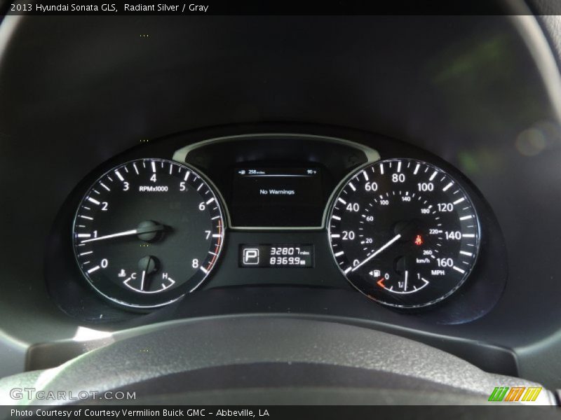 Radiant Silver / Gray 2013 Hyundai Sonata GLS