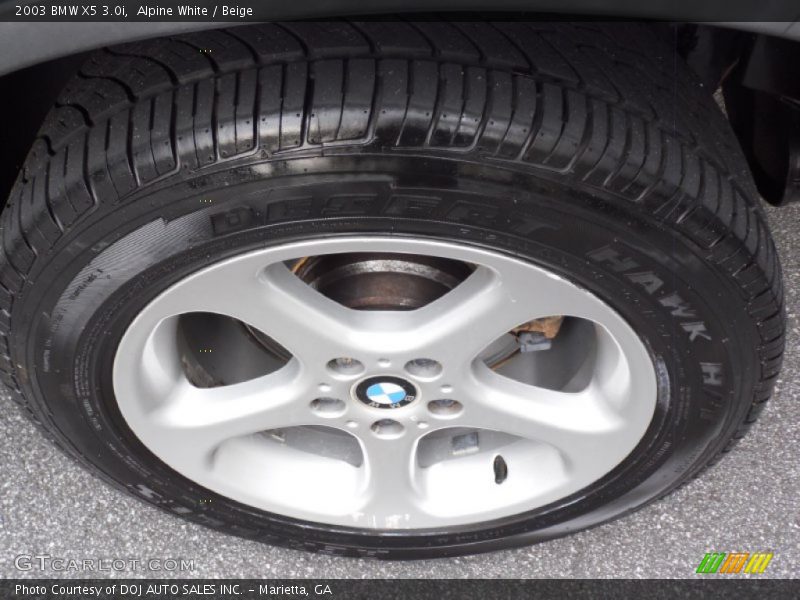 Alpine White / Beige 2003 BMW X5 3.0i