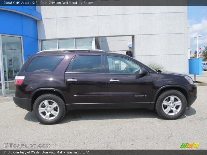Dark Crimson Red Metallic / Ebony 2008 GMC Acadia SLE
