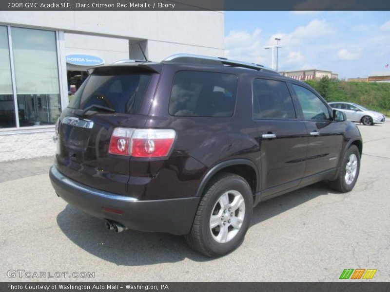 Dark Crimson Red Metallic / Ebony 2008 GMC Acadia SLE
