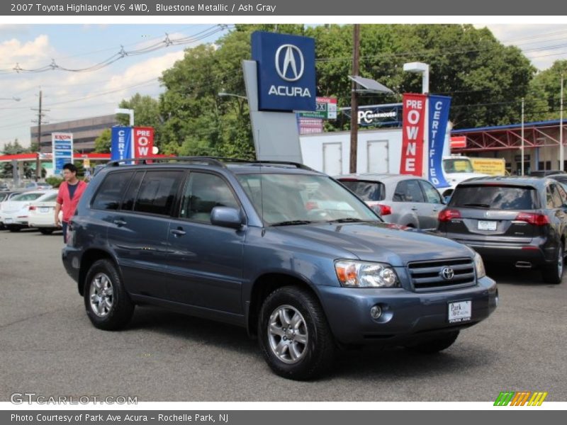 Bluestone Metallic / Ash Gray 2007 Toyota Highlander V6 4WD