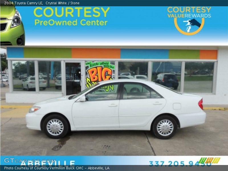 Crystal White / Stone 2004 Toyota Camry LE